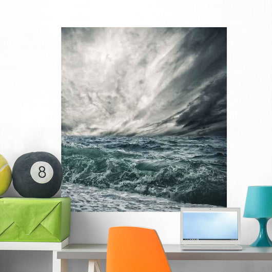 Big Ocean Wave Breaking Wall Decal