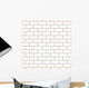 White Seamless Brick Wall Wall Decal