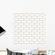 White Seamless Brick Wall Wall Decal