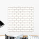 White Seamless Brick Wall Wall Decal