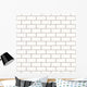 White Seamless Brick Wall Wall Decal