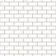 White Seamless Brick Wall Wall Decal
