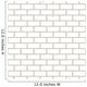 White Seamless Brick Wall Wall Decal