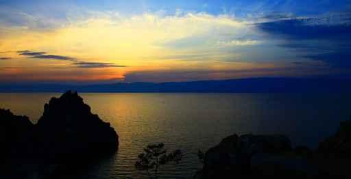 Sunset Lake Baikal Olkhon Wall Decal