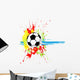 Contemporary Art Football Wall Mural