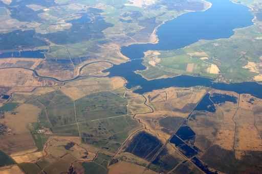 Aerial Fields and Rivers Wall Decal