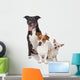 Small Group Dogs White Wall Decal