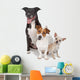 Small Group Dogs White Wall Decal