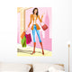 Fashion Shopping Girls with Wall Mural