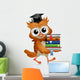 Owl Books Wall Decal