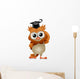Owl Eyeglasses Wall Decal