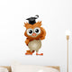 Owl Eyeglasses Wall Decal
