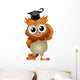 Owl Eyeglasses Wall Decal