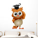 Owl Eyeglasses Wall Decal