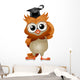 Owl Eyeglasses Wall Decal
