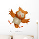 Jumping Owl Wall Decal