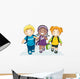 Kids Going to School Wall Decal