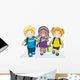 Kids Going to School Wall Decal