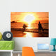 Sunset over Beach Wall Decal