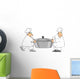 Two Chefs Carrying a Large Pot Wall Decal