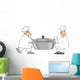 Two Chefs Carrying a Large Pot Wall Decal