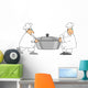 Two Chefs Carrying a Large Pot Wall Decal