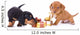 dachshund puppies and New Year gift Wall Decal