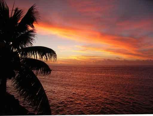 Tahiti Sunset Wall Decal