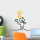 figure has idea Wall Decal