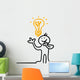 figure has idea Wall Decal