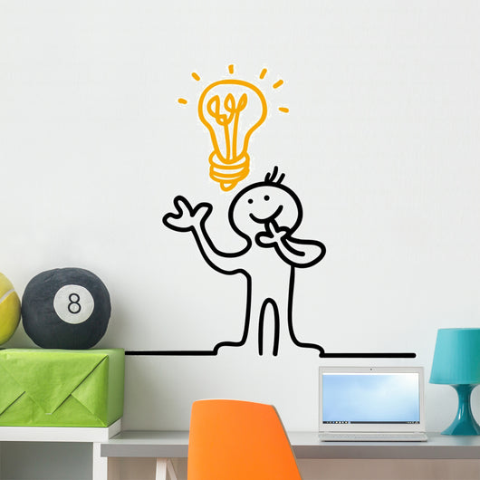 figure has idea Wall Decal
