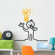 figure has idea Wall Decal