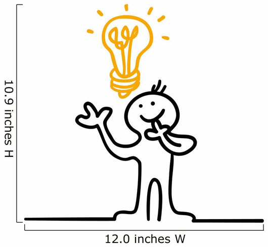 figure has idea Wall Decal