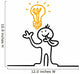 figure has idea Wall Decal