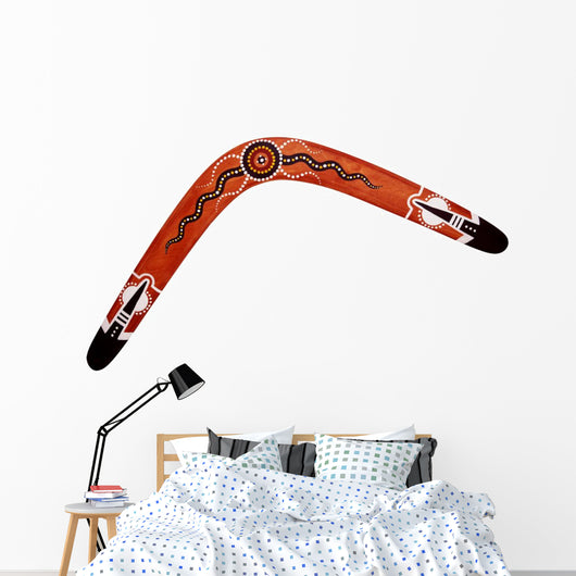 Australian Sun Boomerang Wall Decal