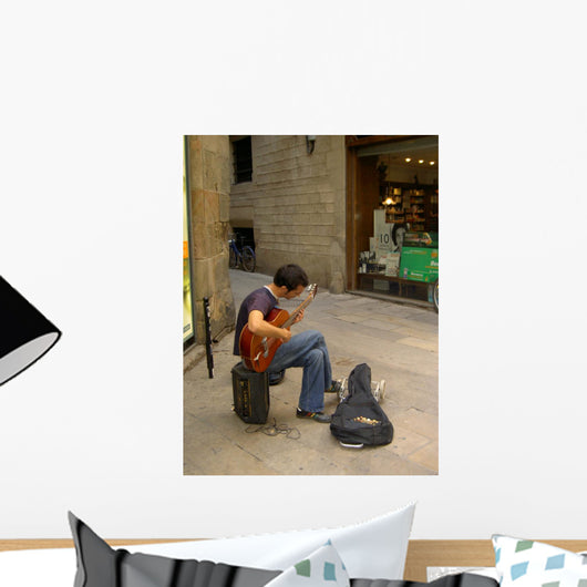 Guitar Player Wall Mural