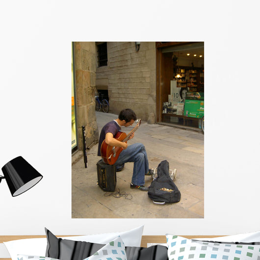 Guitar Player Wall Mural