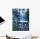 Magic Night Waterfall Scene Wall Decal