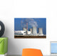 nuclear power plant over the agriculture field Wall Mural