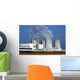 nuclear power plant over the agriculture field Wall Mural