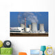 nuclear power plant over the agriculture field Wall Mural