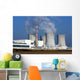 nuclear power plant over the agriculture field Wall Mural