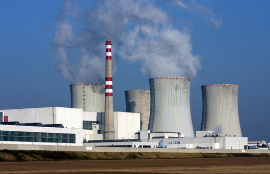 nuclear power plant over the agriculture field Wall Mural
