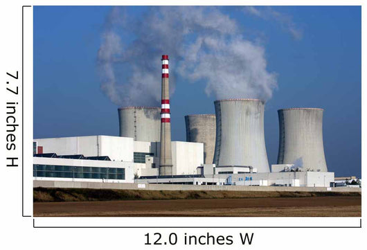 nuclear power plant over the agriculture field Wall Mural