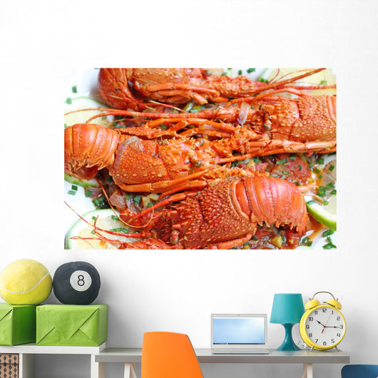 Lobsters Cooked Wall Mural