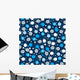 Wrapping Paper with Snowflakes Wall Mural