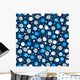 Wrapping Paper with Snowflakes Wall Mural