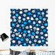 Wrapping Paper with Snowflakes Wall Mural