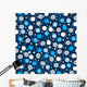 Wrapping Paper with Snowflakes Wall Mural