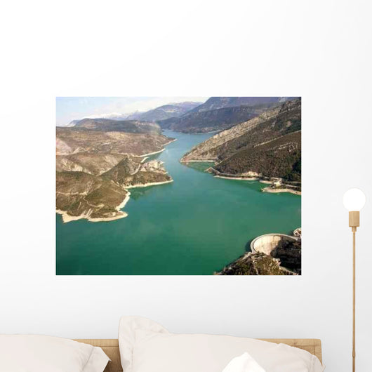 Lac Et Barrage Castillon Wall Decal